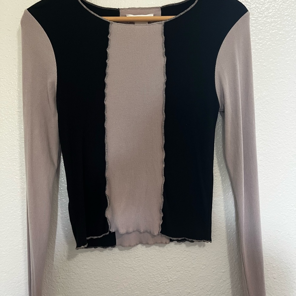 URBAN Romantics Black and Gray Blouse